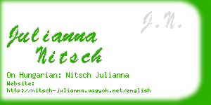 julianna nitsch business card
